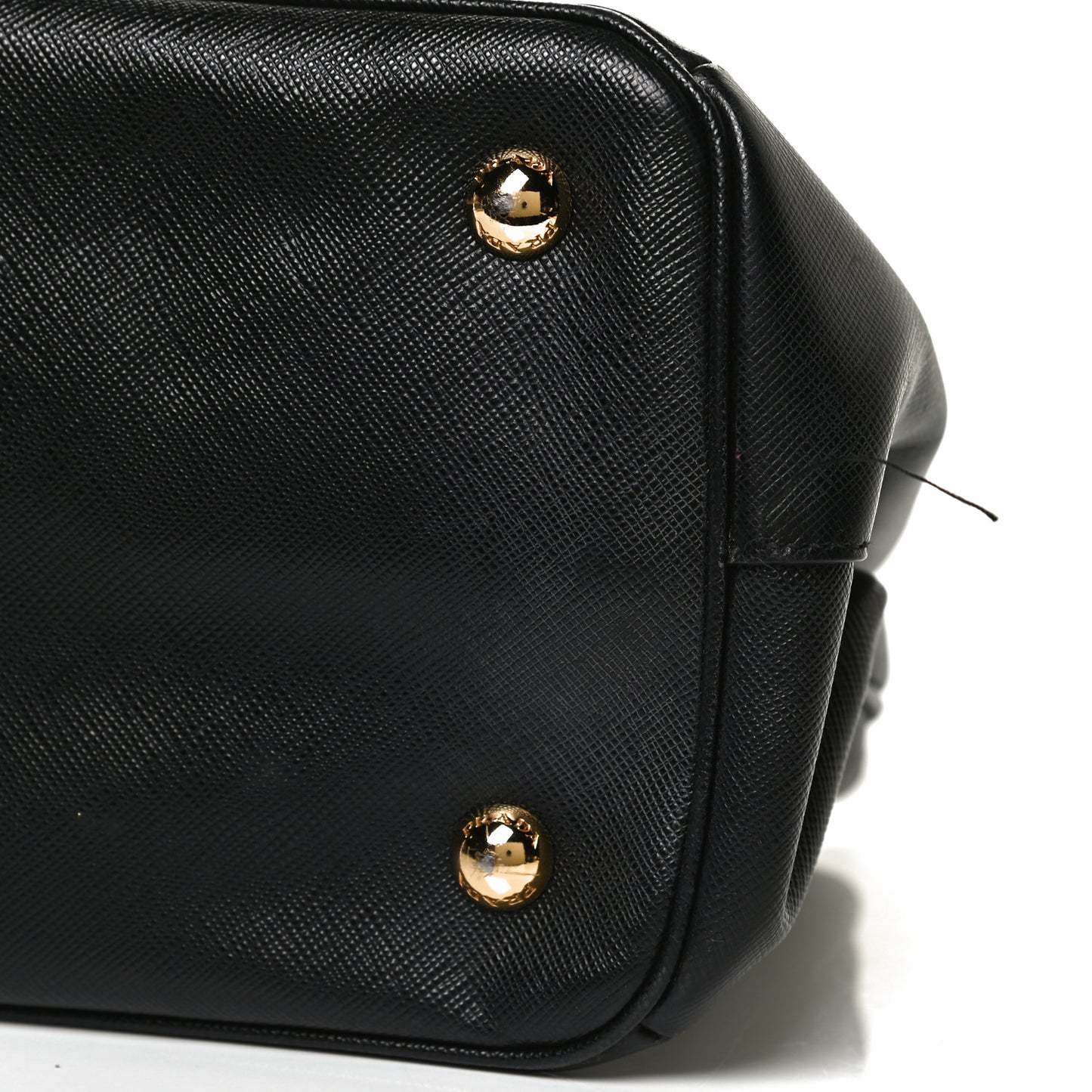 Saffiano Medium Galleria Double Zip Tote Black