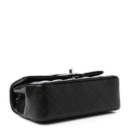 Chanel Lambskin Quilted Mini Rectangular Flap Black 4 of 11
