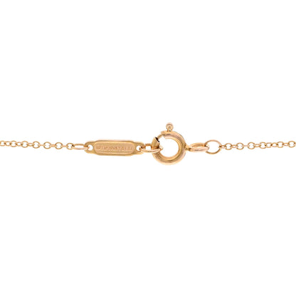 Tiffany 18K Rose Gold Diamond Heart Key Pendant Necklace 5 of 6