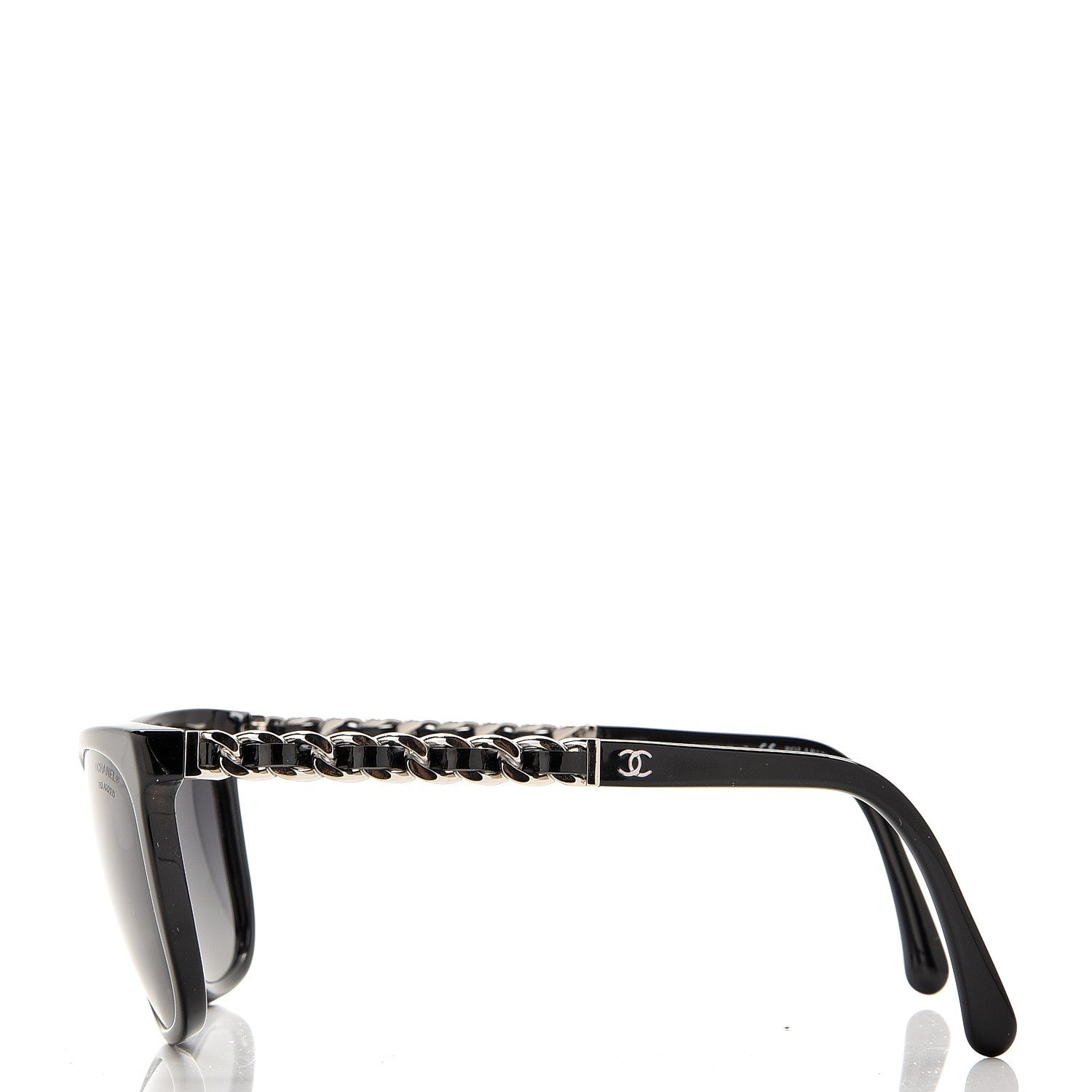 Chanel Cat Eye Chain Polarized Sunglasses 5260-Q Black 2 of 9