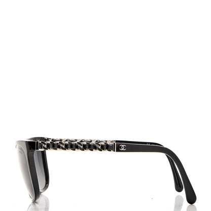 Chanel Cat Eye Chain Polarized Sunglasses 5260-Q Black 2 of 9