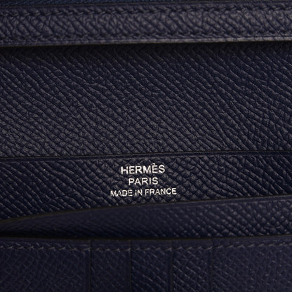 Hermes Epsom Bearn Compact Wallet Bleu Saphir 6 of 7
