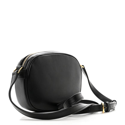 Celine Calfskin Quilted Small C Charm Bag Black 3 of 10
