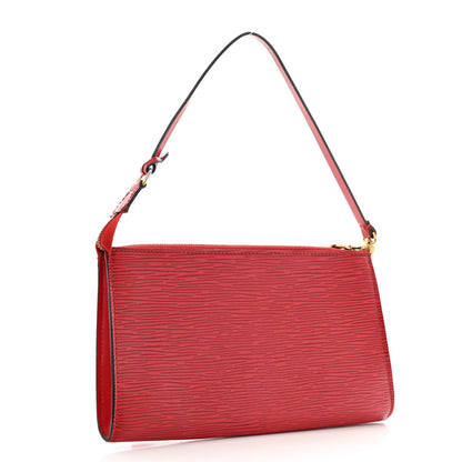 Louis Vuitton Epi Pochette Accessories 24 Castillan Red 3 of 13