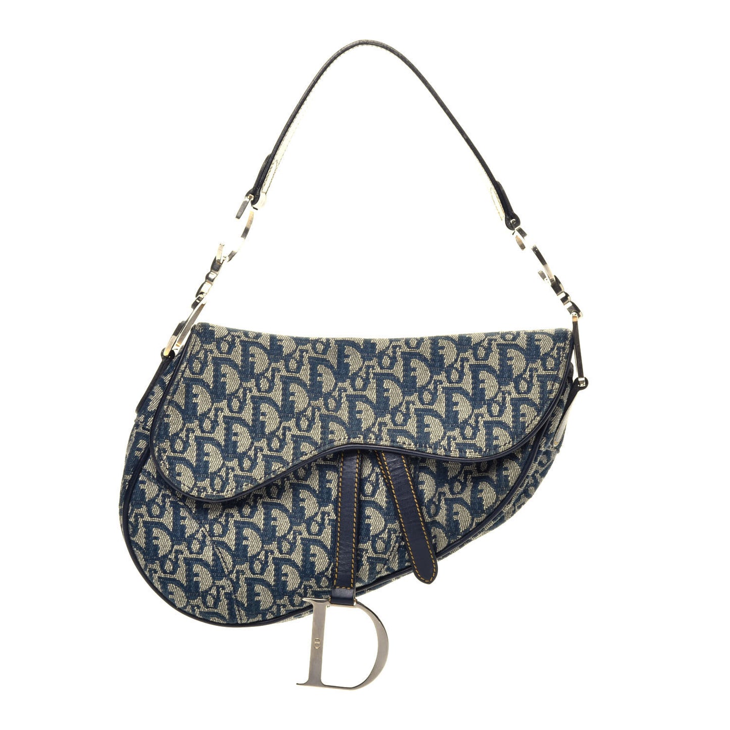 Monogram Saddle Bag Blue