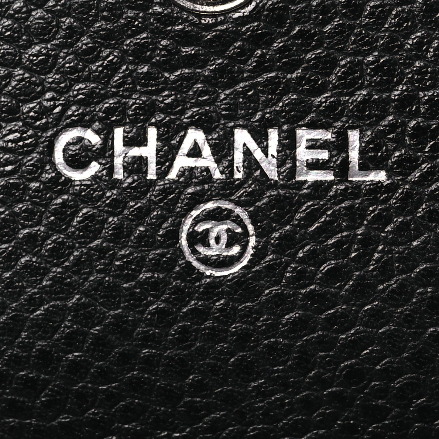 Caviar Quilted Large Gusset Flap Wallet Black