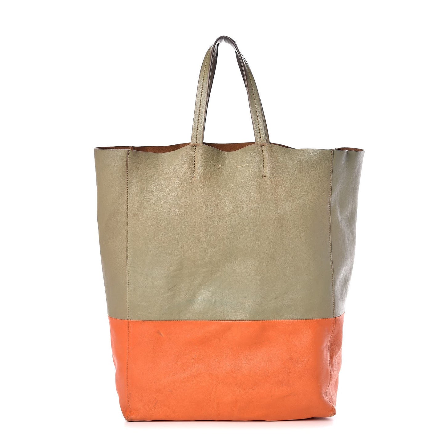 Lambskin Bi-Cabas Fluo Peach