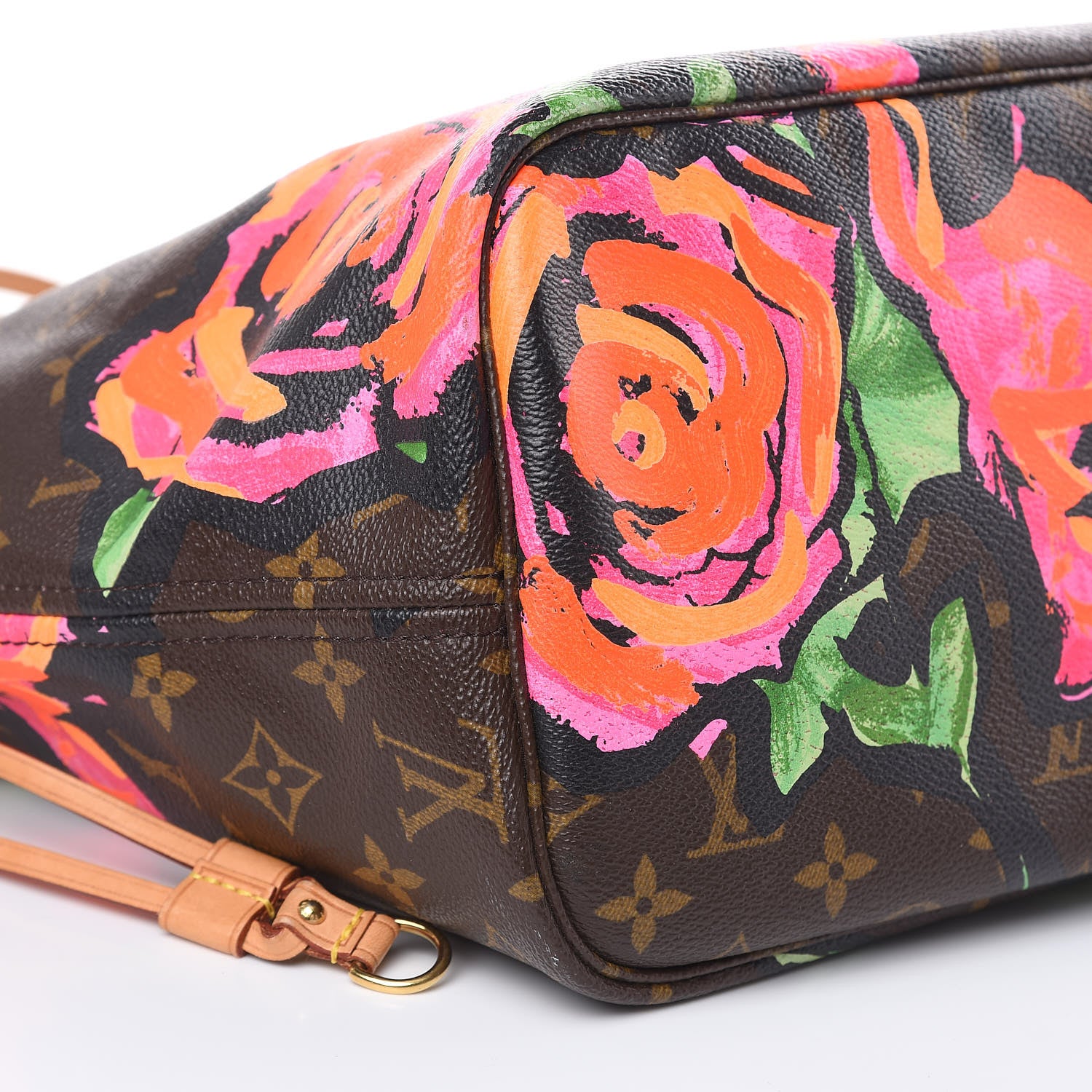 Louis Vuitton Monogram Roses Neverfull MM 8 of 15