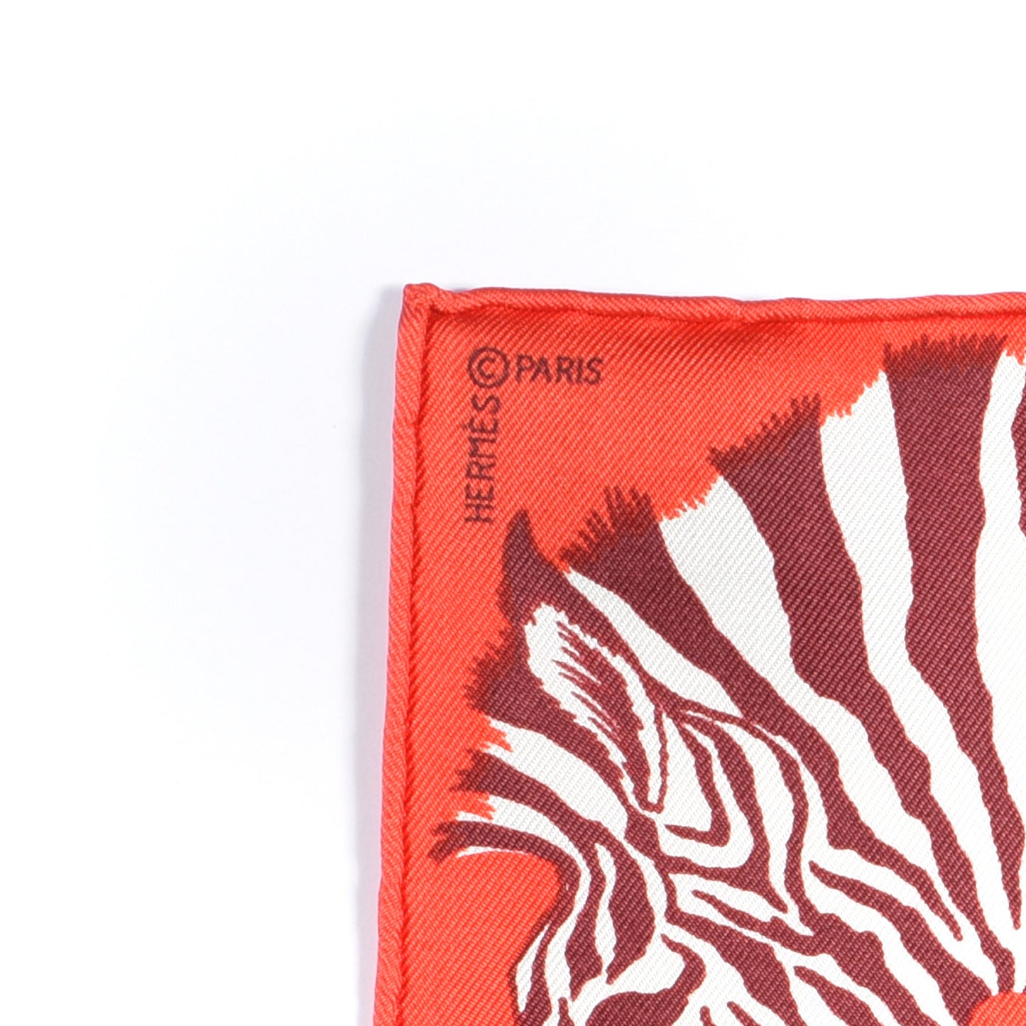 Silk Carre Zebra Pegasus Nano Scarf 20 Rouge Bordeaux Black
