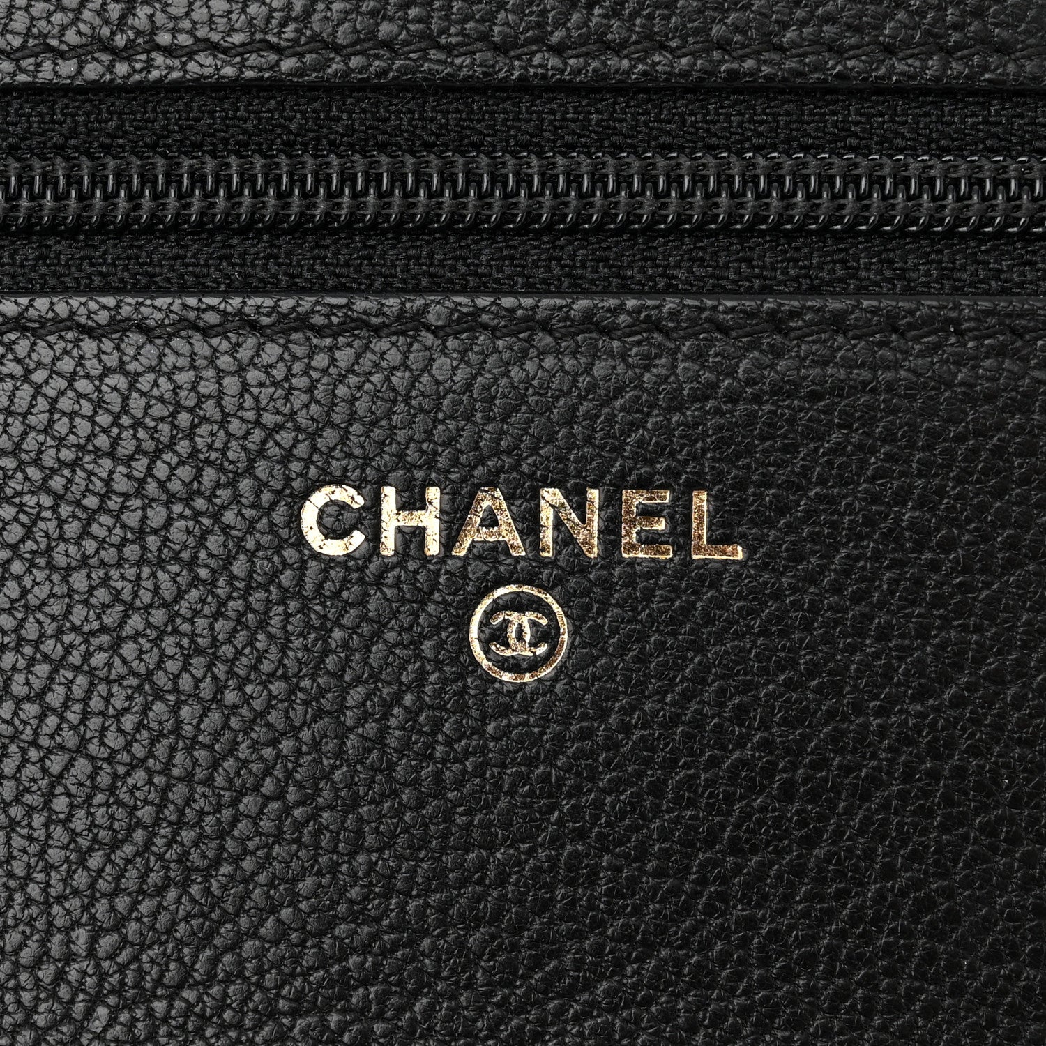 Chanel Patent Goatskin Quilted CC Eyelet Wallet On Chain WOC Black 6 of 11