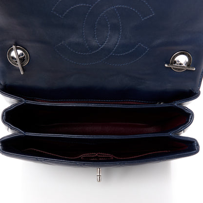 Chanel Lambskin Quilted Small Trendy CC Dual Handle Flap Bag Navy 5 of 13