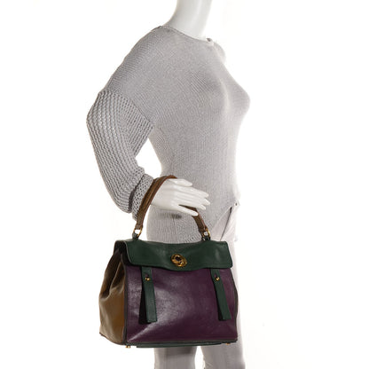 Saint Laurent Calfskin Medium Tri-Color Muse Two 2 of 8