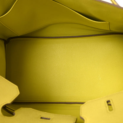 Hermes Epsom Birkin 35 Lime 5 of 14