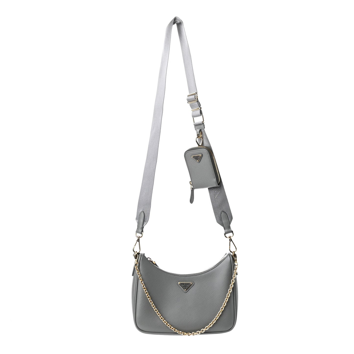 Saffiano Re-Edition 2005 Shoulder Bag Ardesia