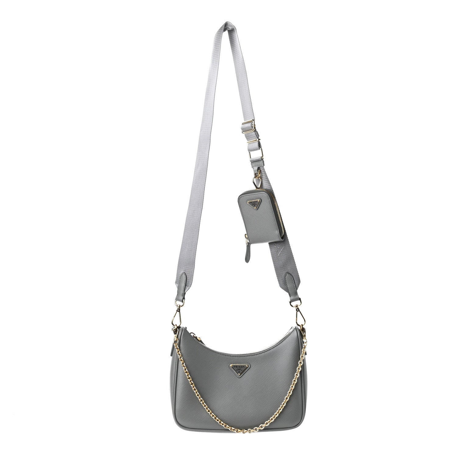 Prada Saffiano Re-Edition 2005 Shoulder Bag Ardesia 1 of 10
