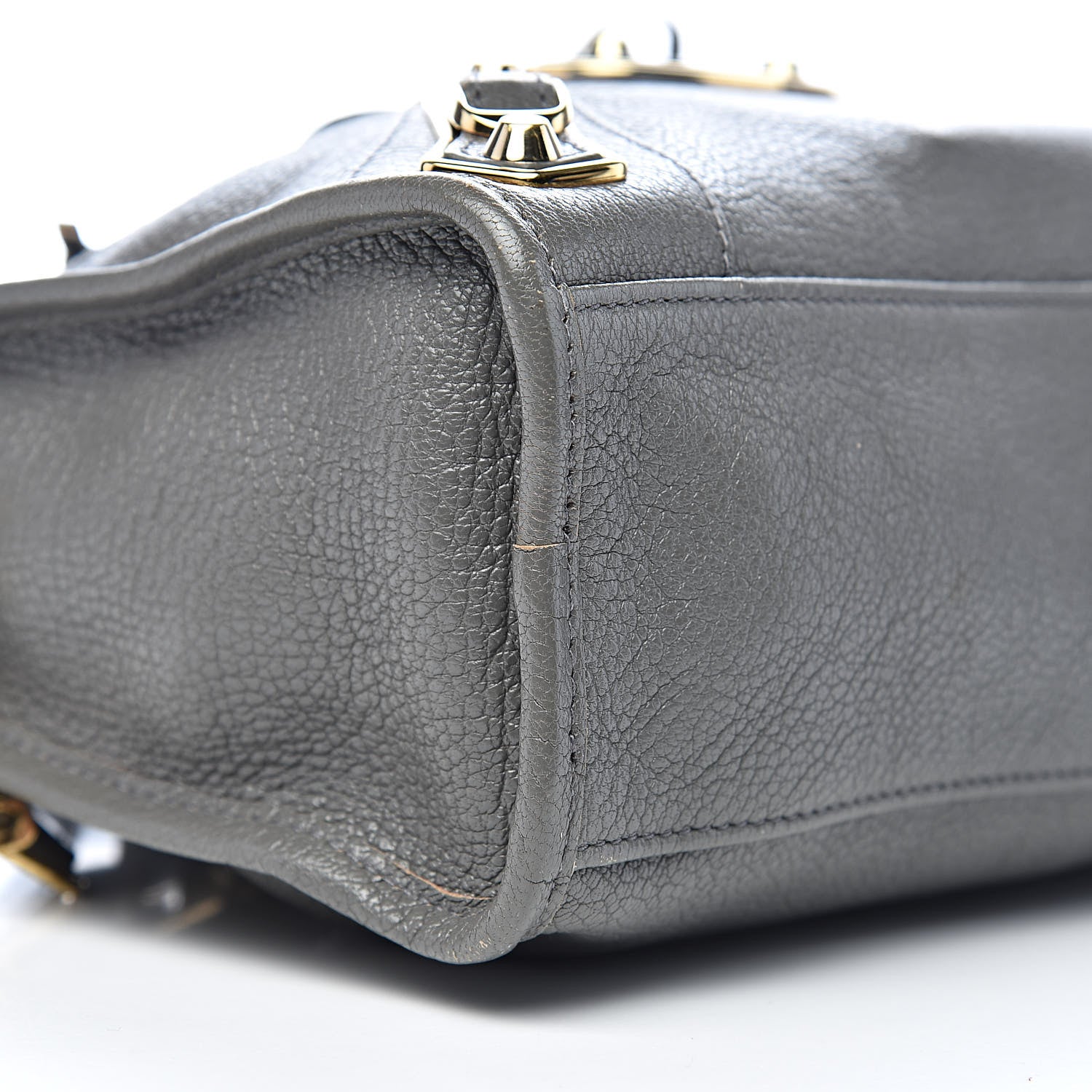 Balenciaga Chevre Gold Metallic Edge Hardware S City Gris Acier 8 of 12