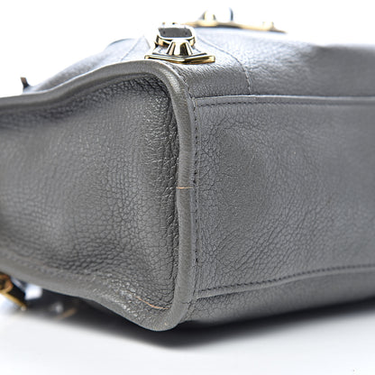 Balenciaga Chevre Gold Metallic Edge Hardware S City Gris Acier 8 of 12