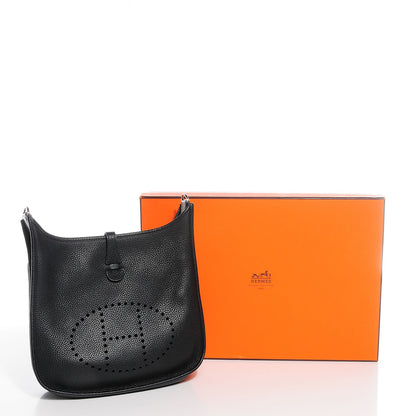 Hermes Taurillon Clemence Evelyne III PM Black 18 of 18
