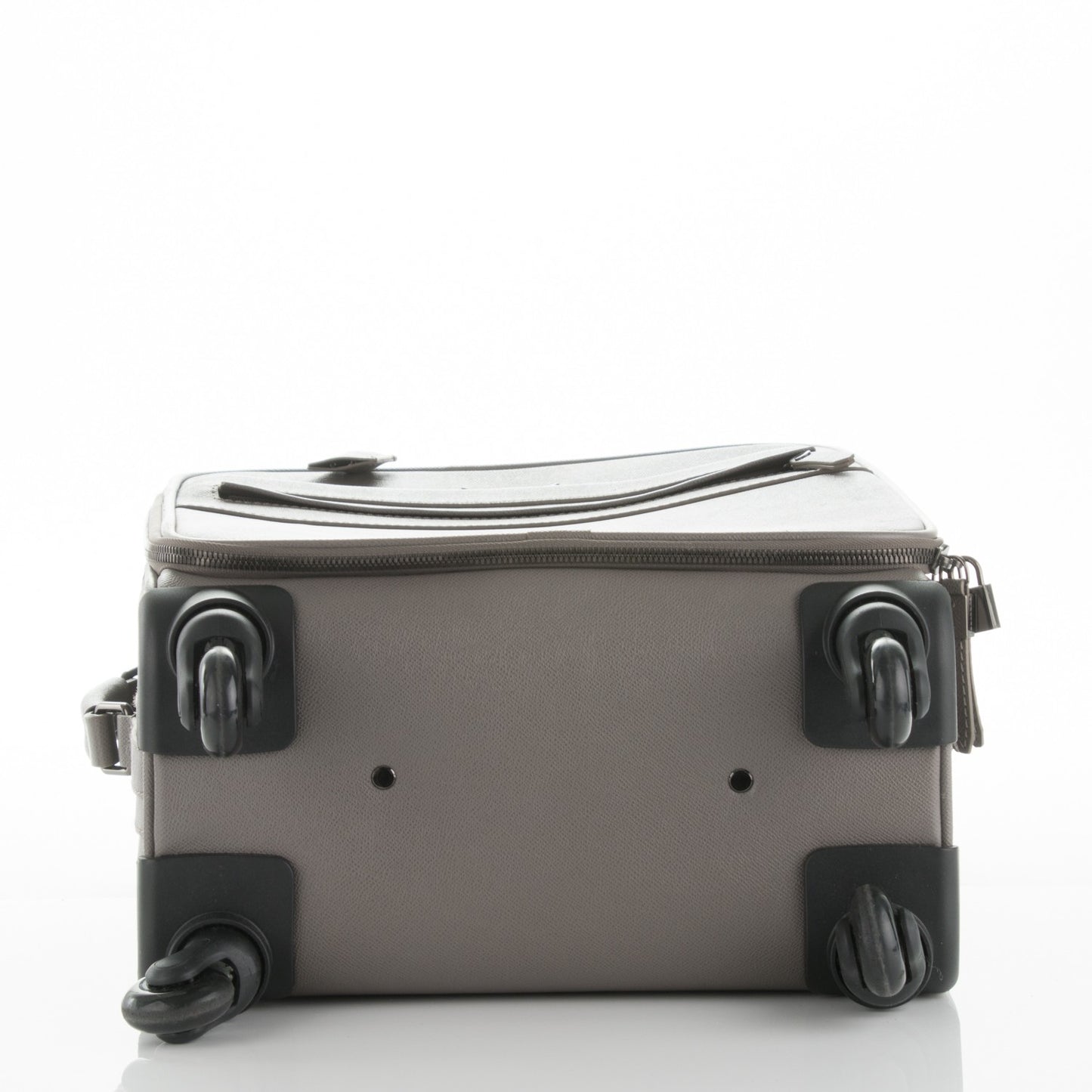 Grainy Calfskin Carry-On Suitcase Grey