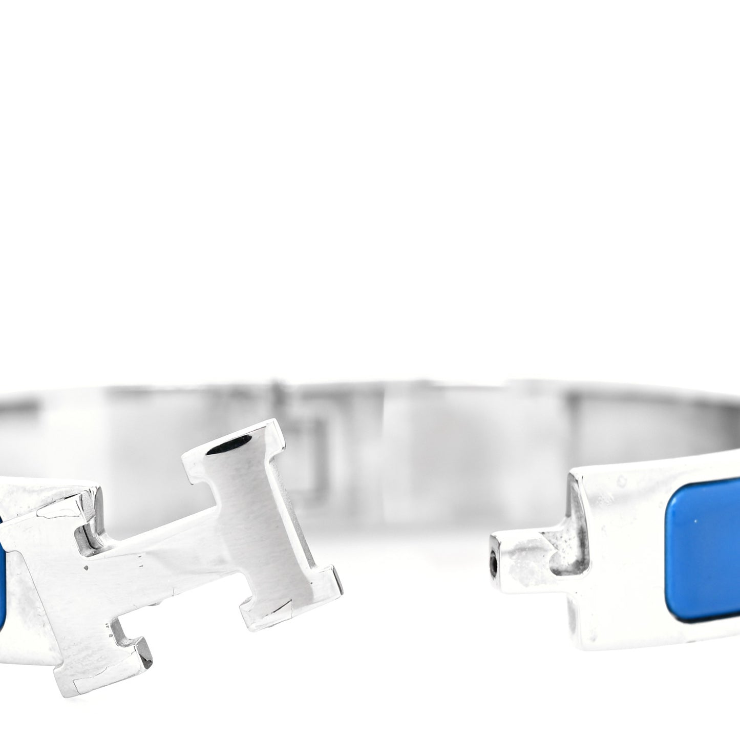 Enamel Narrow Clic Clac H Bracelet PM Bleu Intense