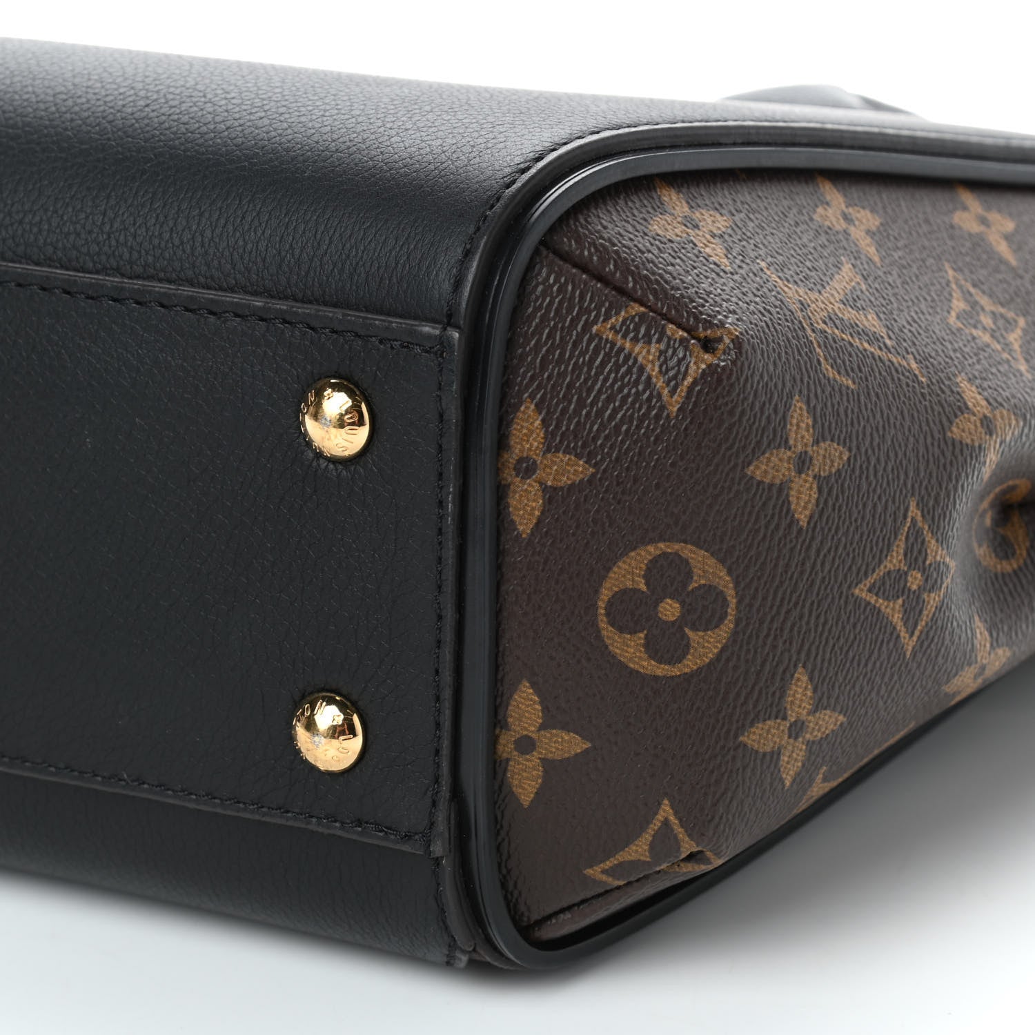 Louis Vuitton Calfskin Monogram Kimono Tote PM Black 824776