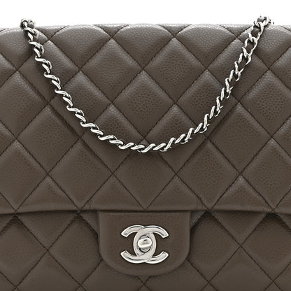Chanel Caviar Quilted Clutch With Chain Flap Brown 8 of 10