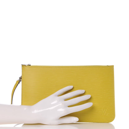 Louis Vuitton Epi Neverfull Pochette MM GM Pistache 2 of 13