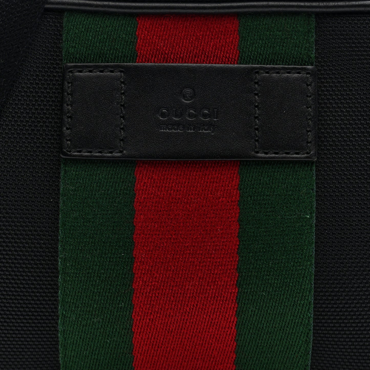 Canvas Web Slim Belt Bag Black