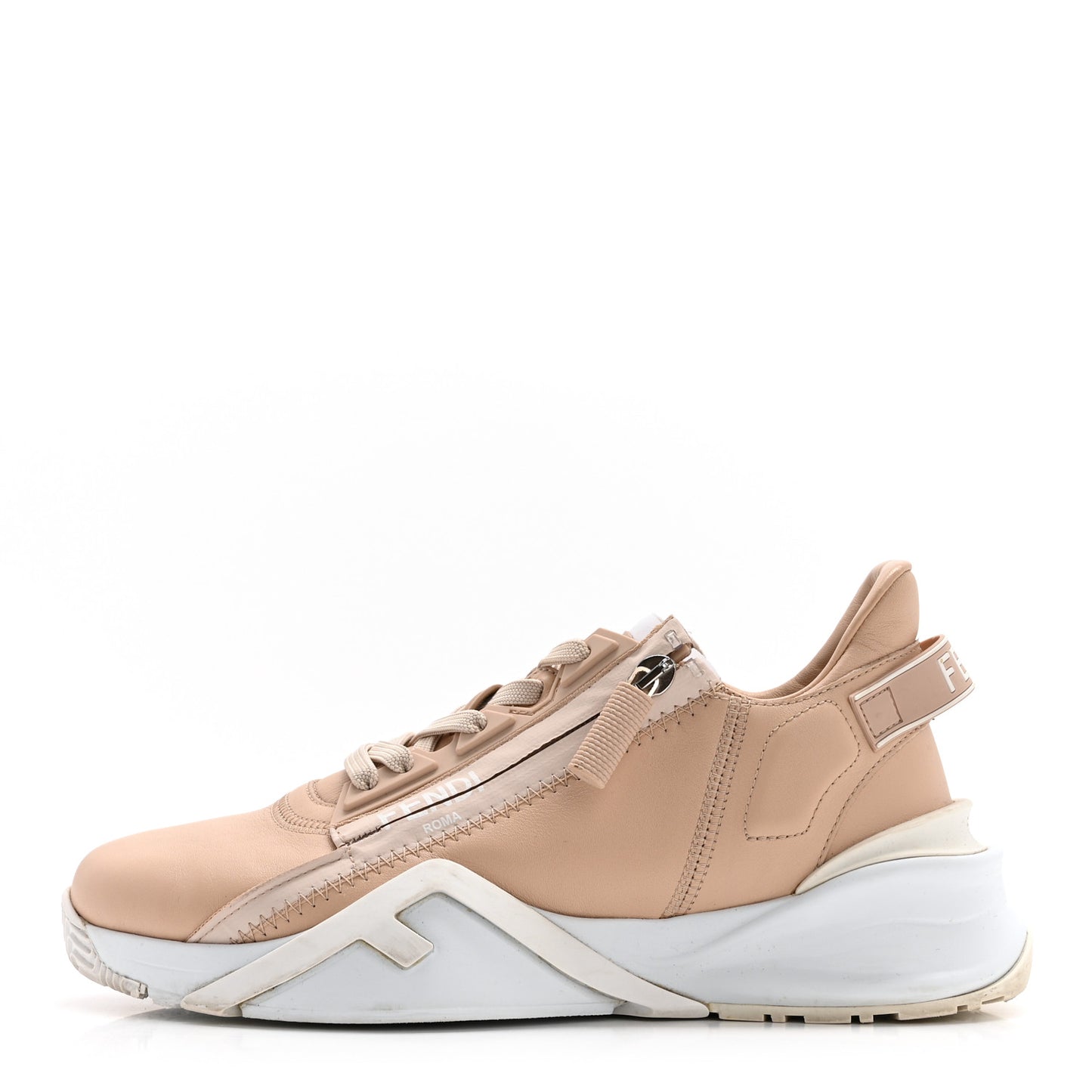 Vitello Fendi Flow Low Top Sneakers 38.5 Poudre