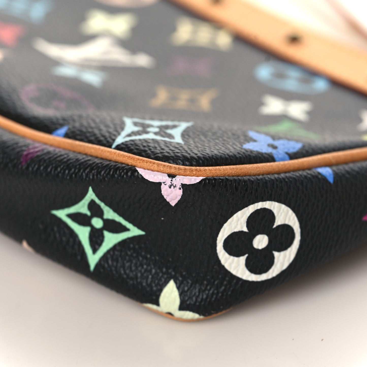 Monogram Multicolor Pochette Accessories Black