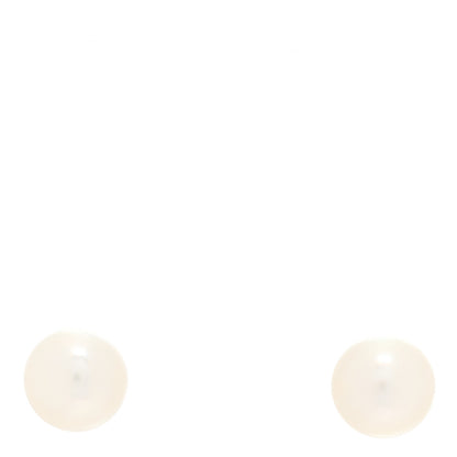 Mikimoto 18K Yellow Gold Akoya Pearl 7-7.5mm Stud Earrings 1 of 3