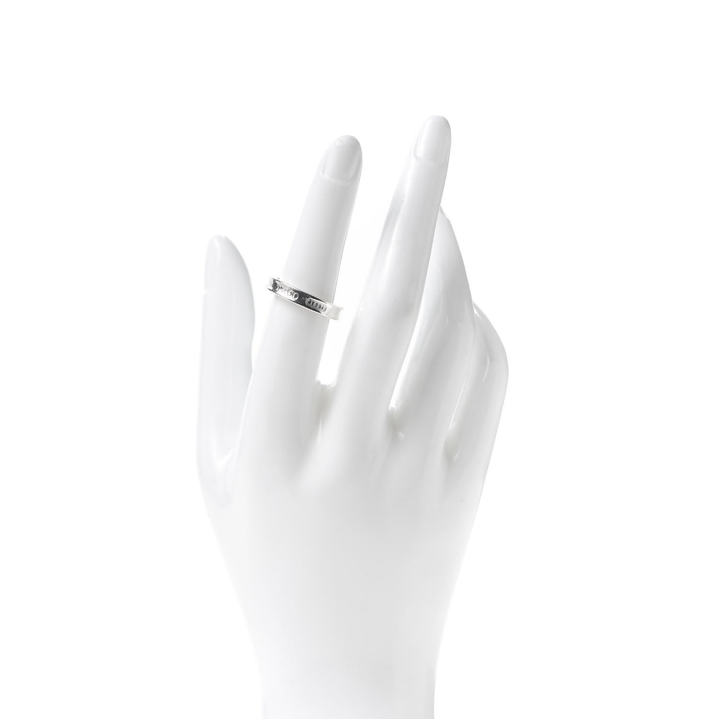 Sterling Silver Narrow 1837 Band Ring 53 6.5