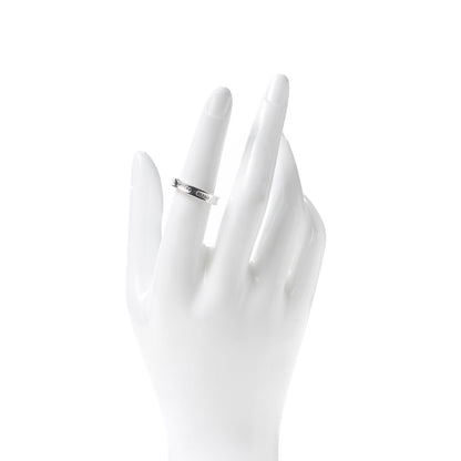 Tiffany Sterling Silver Narrow 1837 Band Ring 53 6.5 2 of 5