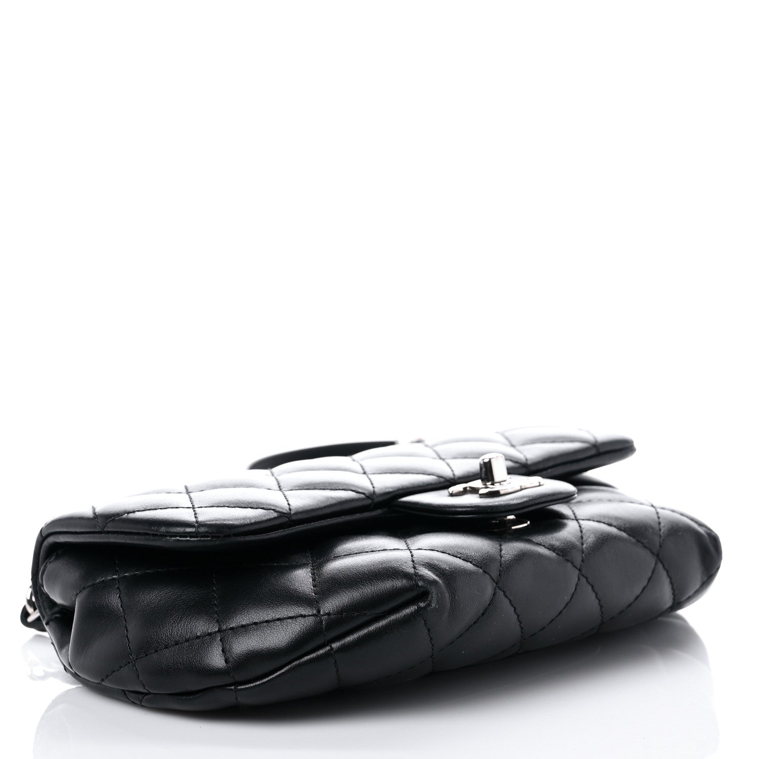 Chanel Calfskin Quilted CC Uniform Flap Belt Bag Black 4 of 15
