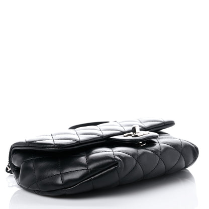 Chanel Calfskin Quilted CC Uniform Flap Belt Bag Black 4 of 15