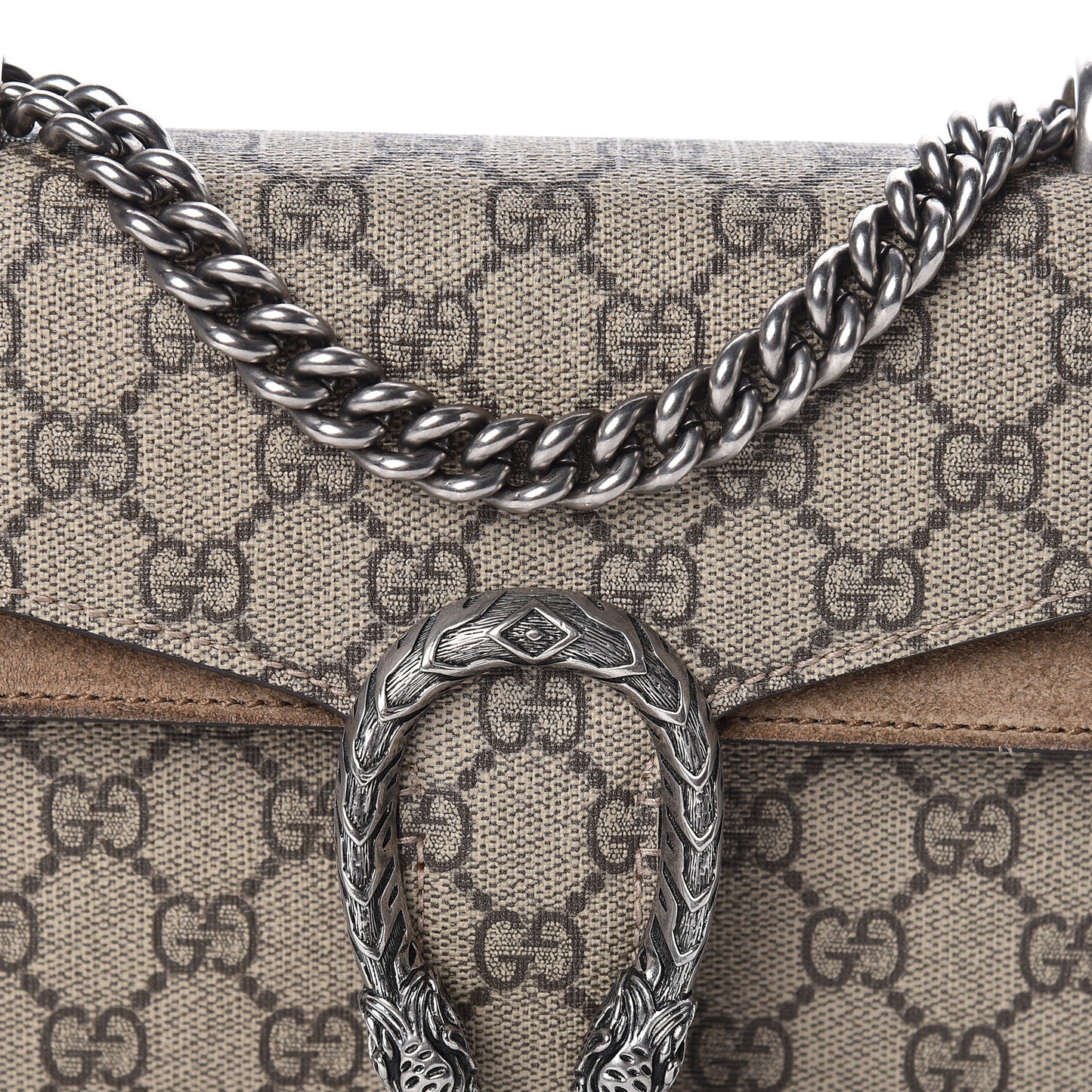 GG Supreme Monogram Mini Dionysus Shoulder Bag Taupe