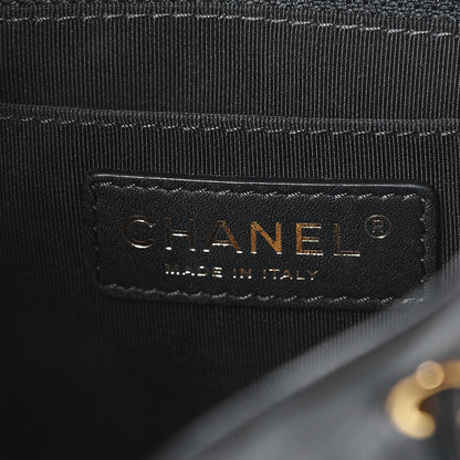 Chanel Calfskin Chevron Quilted Small Urban Spirit Backpack Black 6 of 8