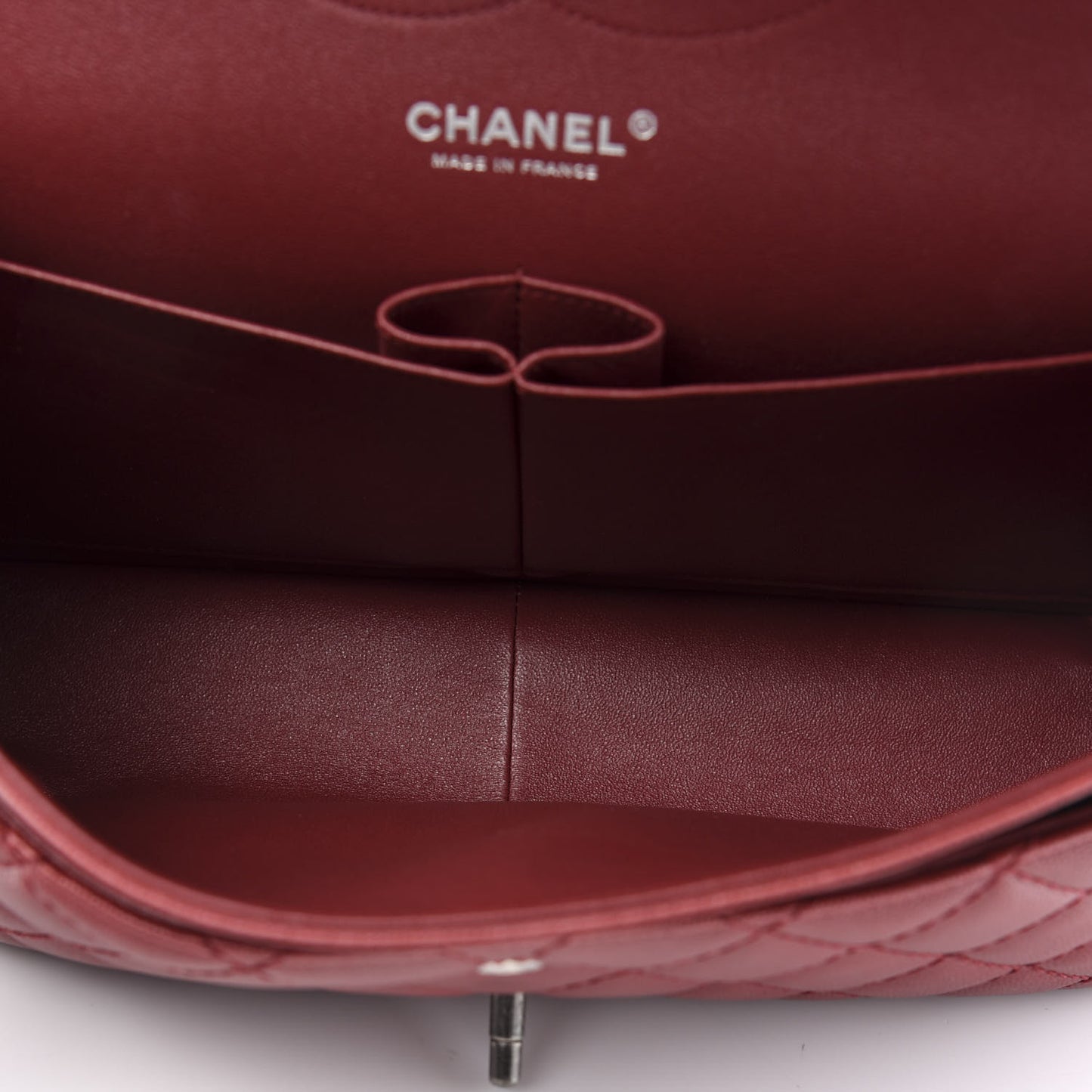 Caviar Quilted Jumbo Double Flap Red