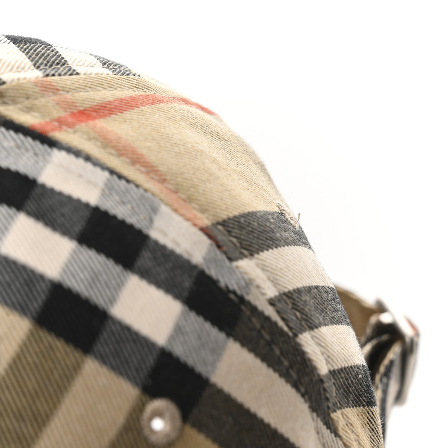 Cotton Blend Check EKD Baseball Hat L Sand