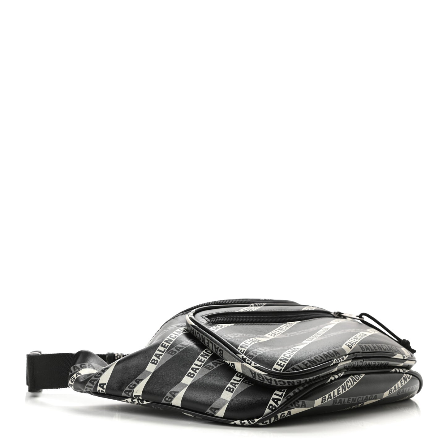 Smooth Calfskin Losange Monogram Explorer Belt Bag Black Grey