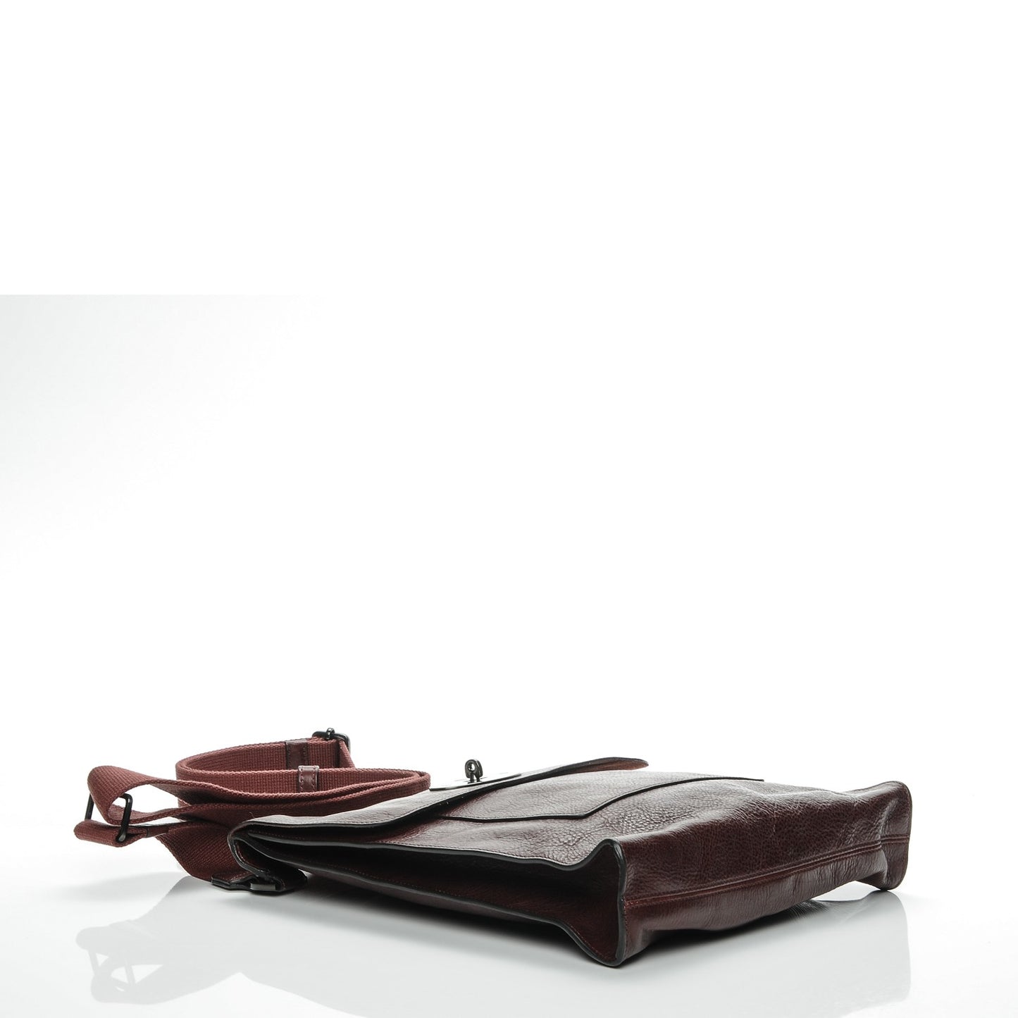 Natural Grain Calfskin Antony Messenger Crossbody Oxblood