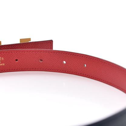 Hermes Courchevel 24mm Mini Constance H Belt 75 Rouge Vif 5 of 7