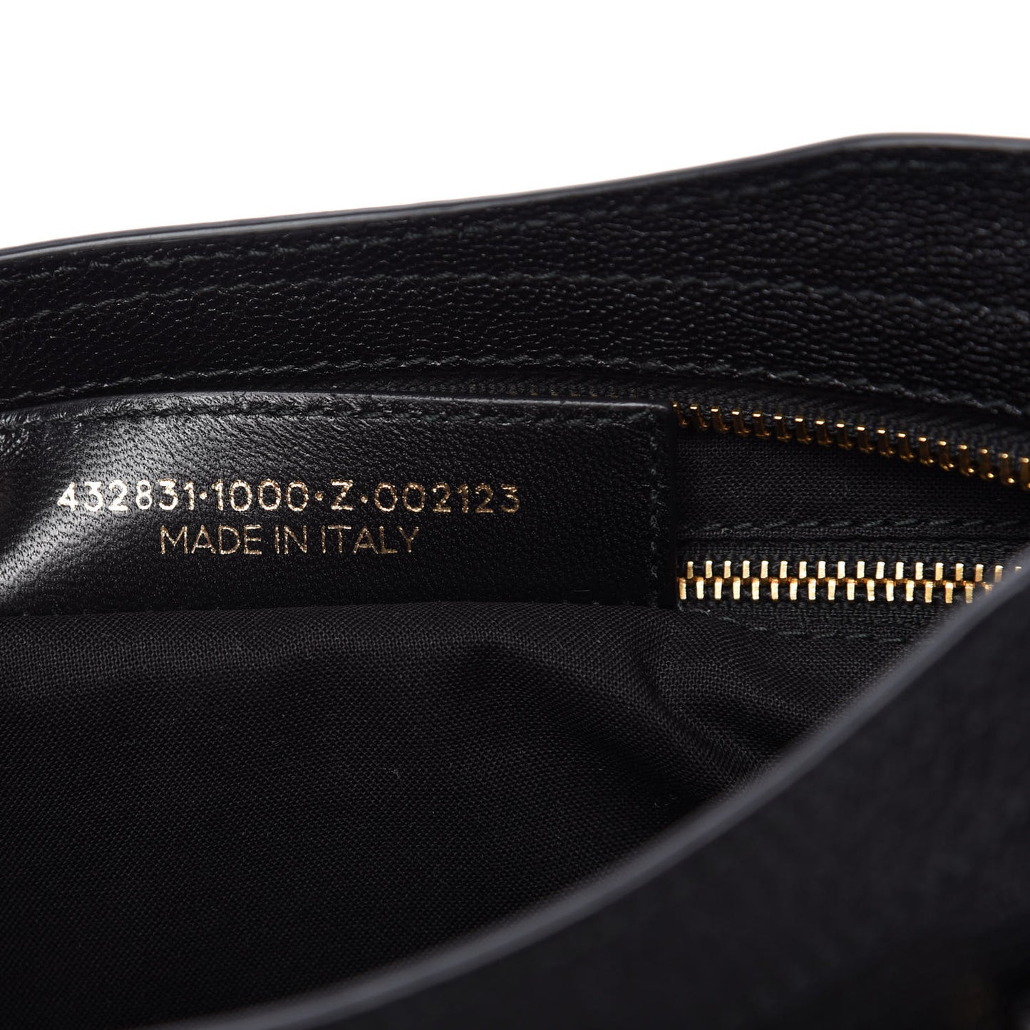 Chevre Gold Metallic Edge Hardware City Black
