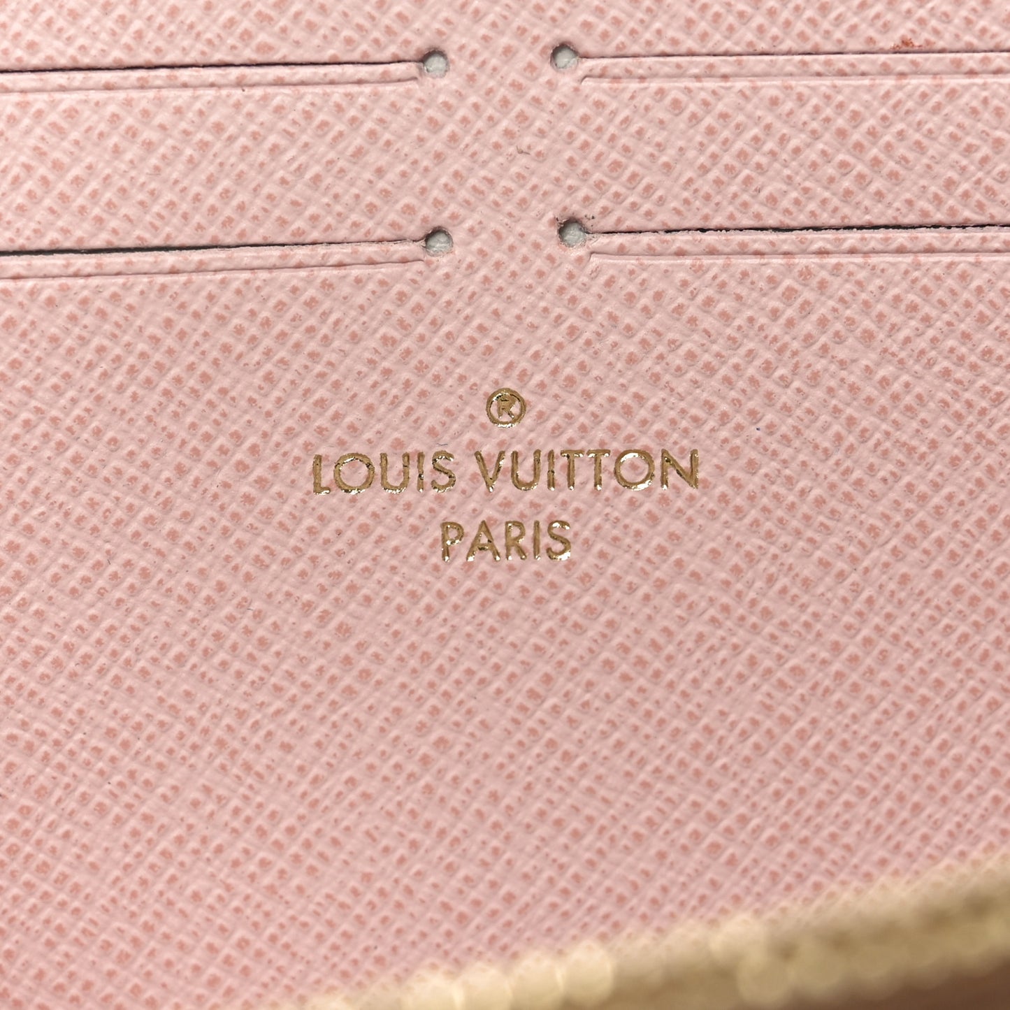 Damier Azur Clemence Wallet Rose Ballerine