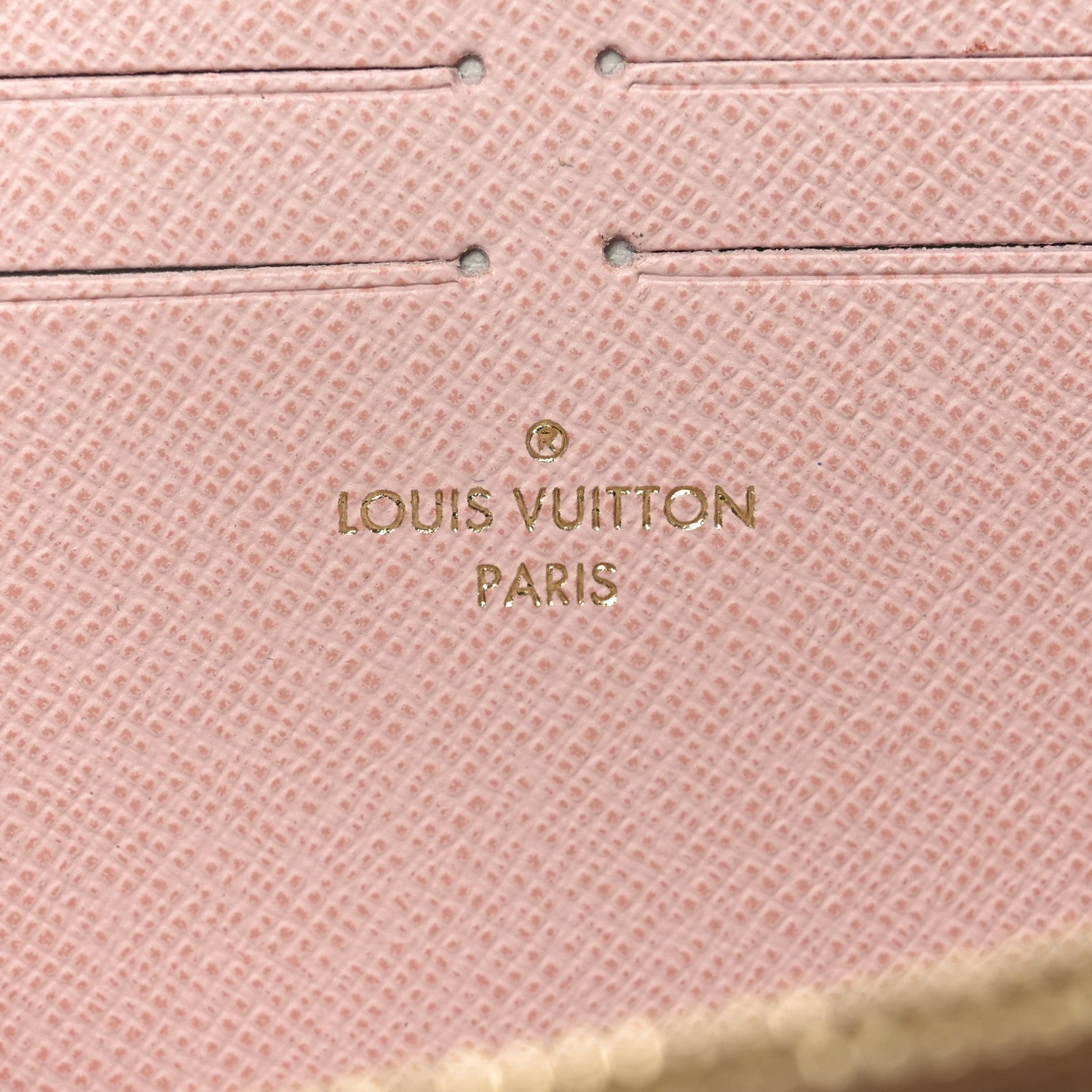 Louis Vuitton Damier Azur Clemence Wallet Rose Ballerine 6 of 6