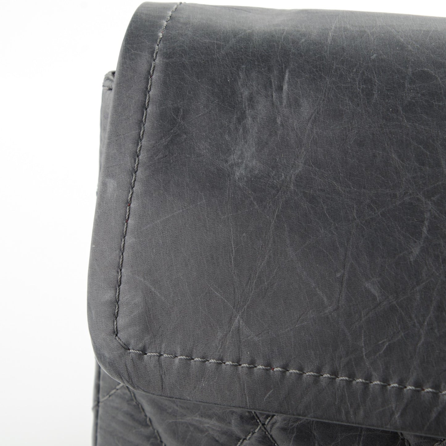 Aged Calfskin Quilted 50th Anniversary 2.55 Reissue 227 Flap Grey