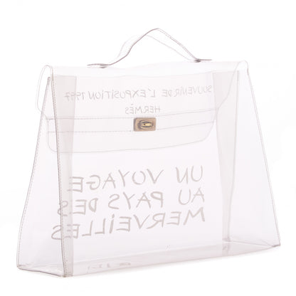 Hermes Vinyl Souvenir De L'Exposition Kelly Transparent 3 of 9