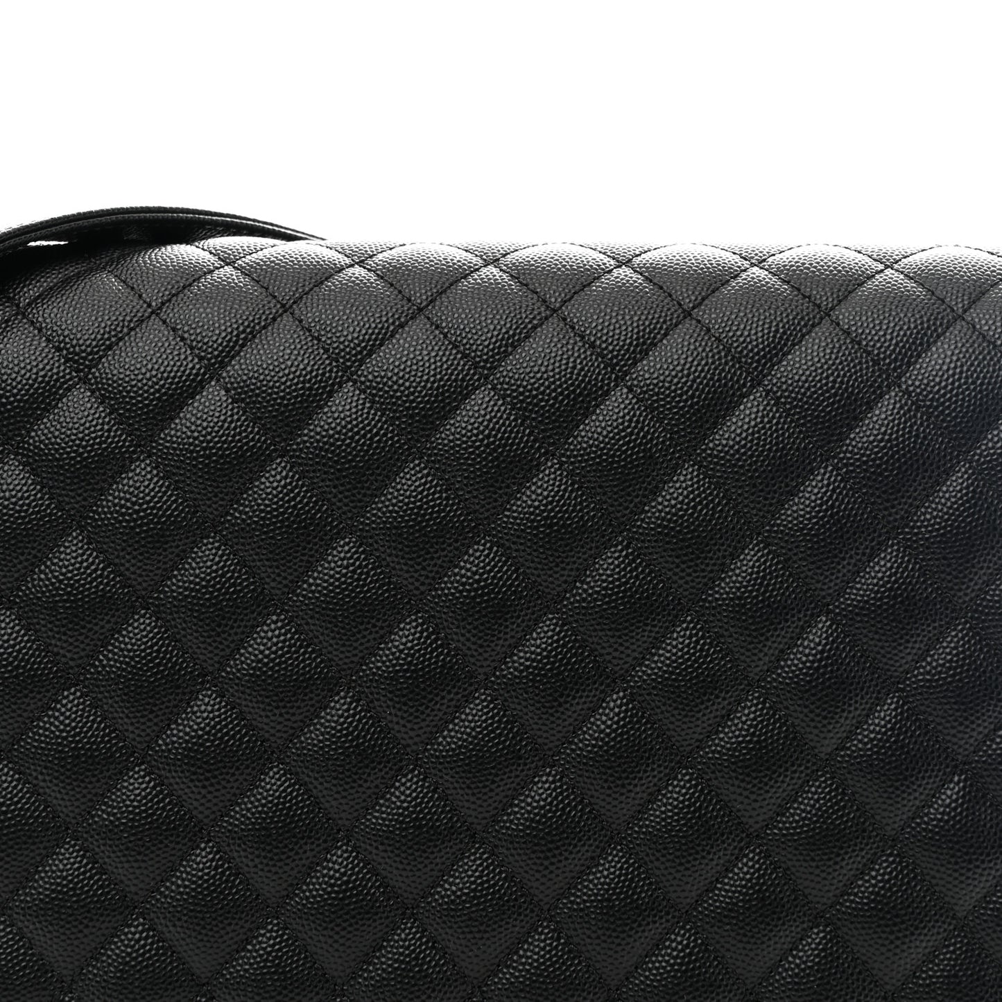 Caviar Quilted Large Boy Flap Black