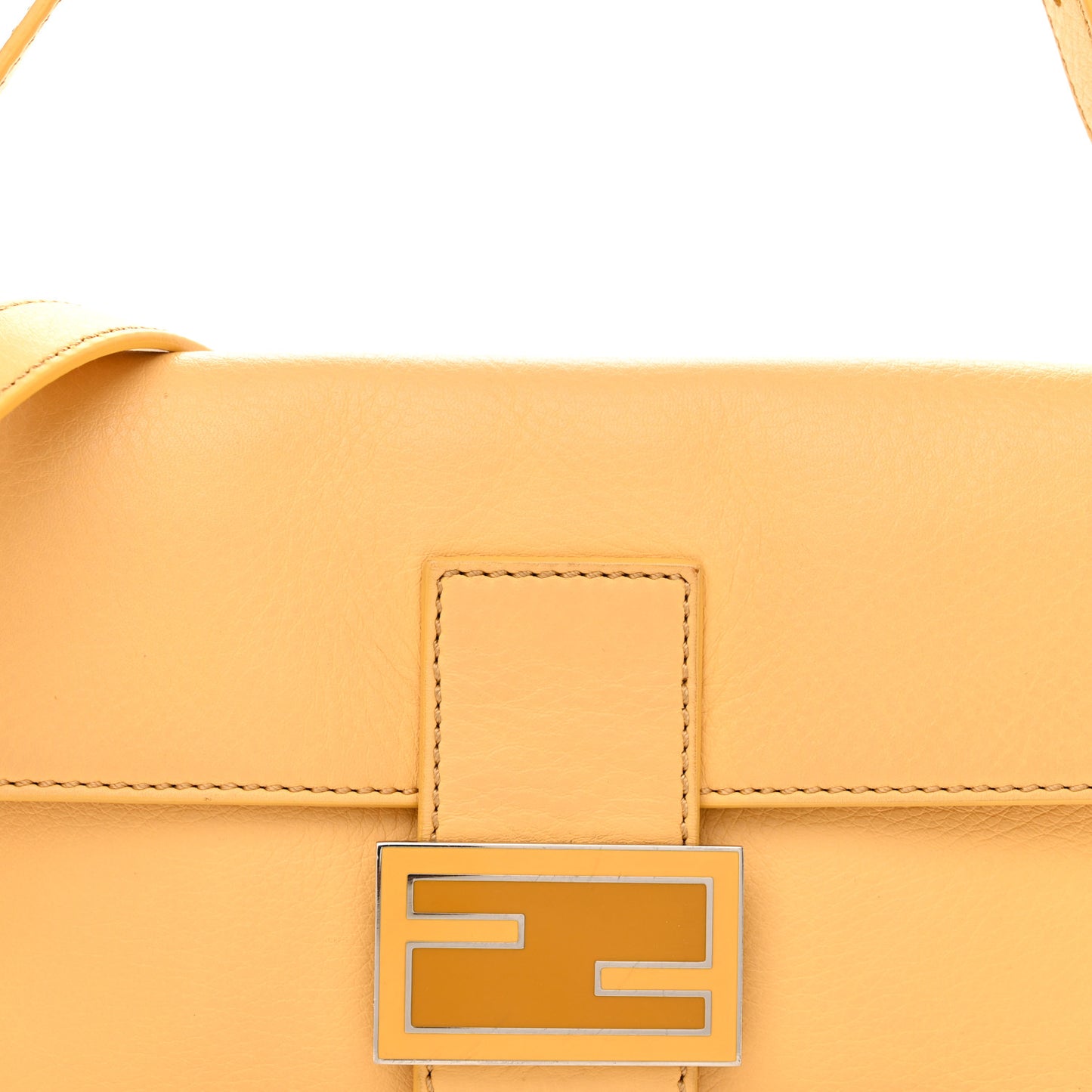 Vitello Enamel Interchangeable Strap Baguette Giallo Alchemy