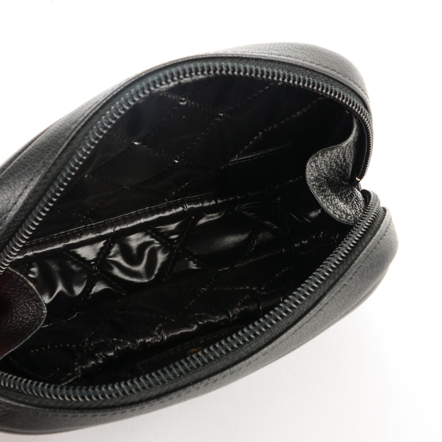 Goatskin CC Cosmetic Case Black